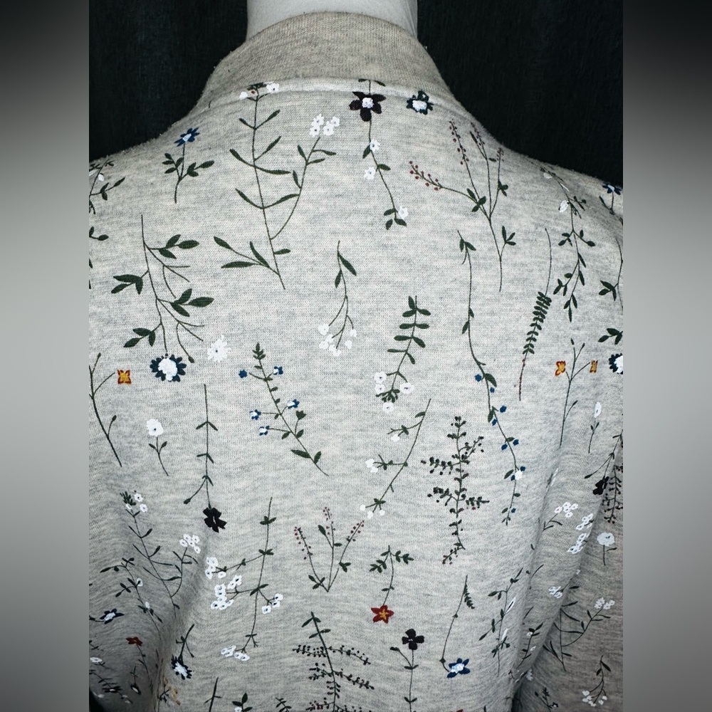 Blair Floral Embroidered Snap Front Sweatshirt Jacket – Size S - Picture 11 of 13